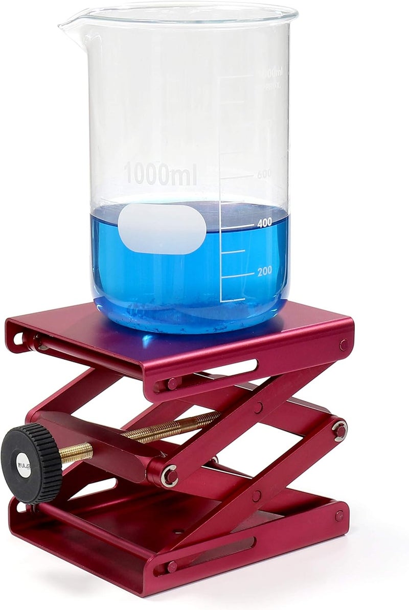 ULAB Scientific Lab Jack, Aluminium Lift Table, Jack Platform 4.8"x5.5" Max. Height up to 9.5", Heavy Duty, ULJ1001 - Image 5