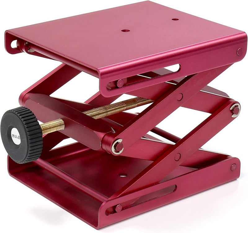ULAB Scientific Lab Jack, Aluminium Lift Table, Jack Platform 4.8"x5.5" Max. Height up to 9.5", Heavy Duty, ULJ1001 - Image 1