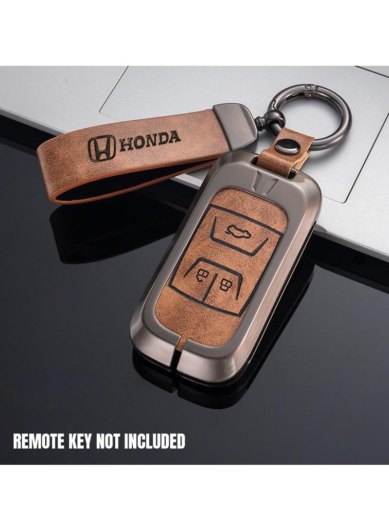 Honda Car Key Chain Super Finish Metal Ring PU Leather Strap Keychain Home Key Chain Car Keychain HONDA - 1Pcs  - Image 5