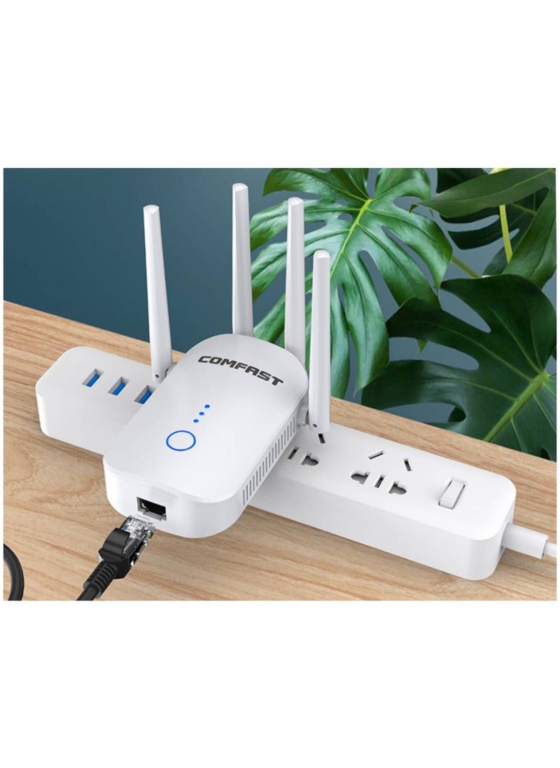comfast - Comfast 758AC dual-band 1200M repeater WIFI signal amplifier home wall penetrating amplifier - Image 1
