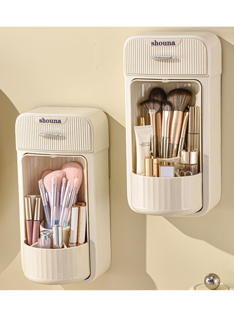 Excefore Spinning Makeup Organizer, Rotating Makeup Organizer, Multifunctional Makeup Jewelry Drawer, Desktop Beauty Display Stand for Lipsticks, for Make Up, Kitchen, Cosmetic(White) - Image 3