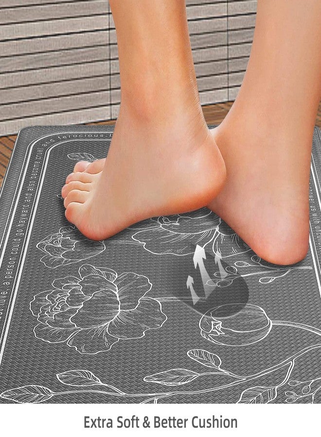 ROTTOGOON Kitchen Floor Mat Set of 2, Cushioned Anti Fatigue Kitchen Mat 20"x32"+20"x59", Non-Slip Waterproof Kitchen Rug, Premium PVC Comfort Kitchen Mats and Rugs for Kitchen, Office, Home, Laundry - Image 5
