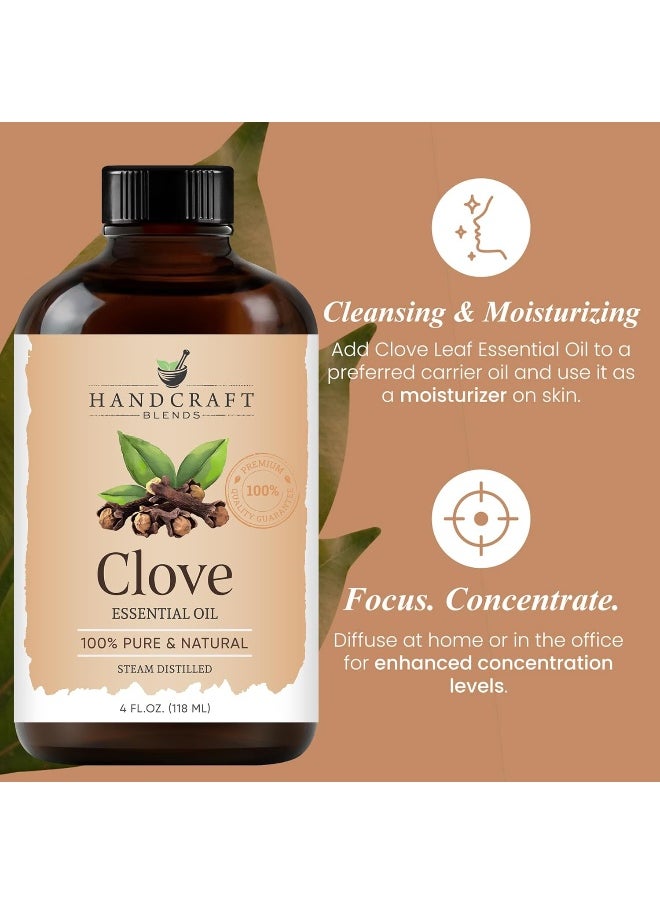 Handcraft Clove Essential Oil - 100% Pure and Natural - Premium Therapeutic Grade with Premium Glass Dropper - Huge 4 fl. Oz - pzsku/Z231F5C84D8417DD41660Z/45/_/1741000256/ebc26a12-2712-4c3c-b91e-6812bc868718