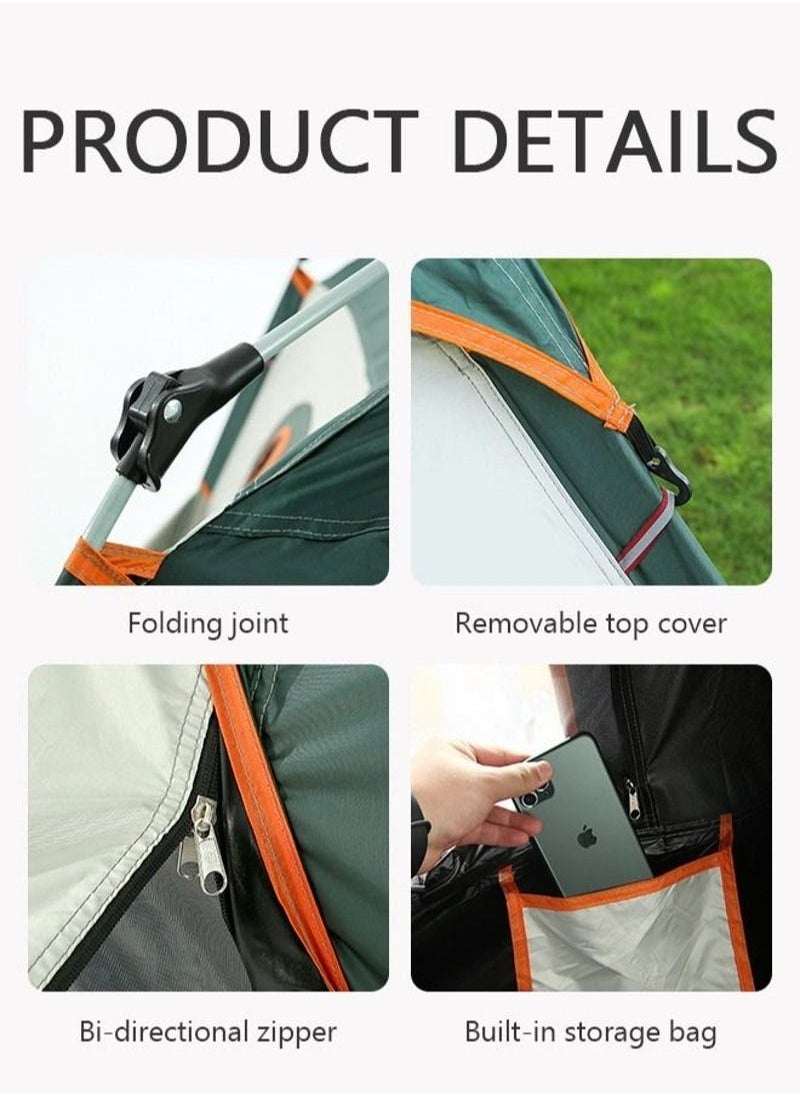 XiuWoo - Pop up Outdoor Camping Tent with Caring Bag Automatic Lightweight Waterproof for Hiking or Beach-Dark Green - Image 1
