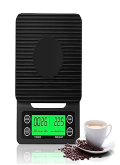 Goolsky  Coffee Scale with Timer, LCD Backlight Display, High Accuracy Kitchen with Tare Function, 6.6LB/3KG Max Load, 0.1g Precision Sensor, Batteries Included