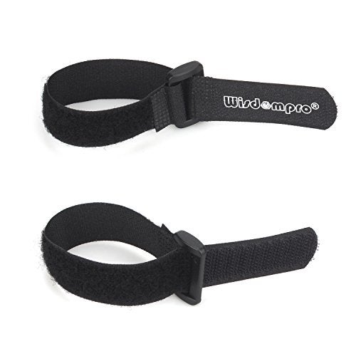 Wisdompro 20 Pack 0.8 x 8 Inches Hook and Loop Reusable Fastening Cable Tie Down Straps by Wisdompro - Reusable, Durable Functional Ties to Keep Your Home, Office, Workspace from Tangled Messes of Cords - Image 2