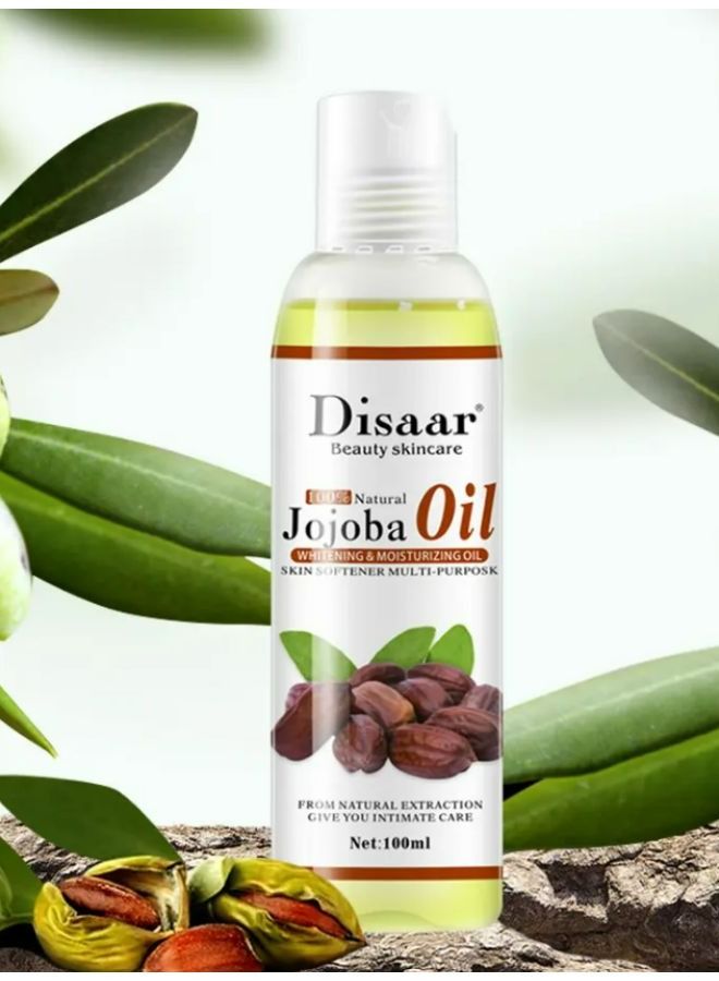 Disaar Pure Natural Jojoba Oil Moturizer & Whitening Skin Softer Multi Purpose 2*100ml 2 pcs - Image 2