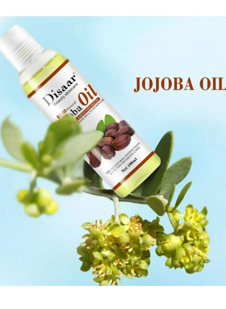 Disaar Pure Natural Jojoba Oil Moturizer & Whitening Skin Softer Multi Purpose 2*100ml 2 pcs - Image 5