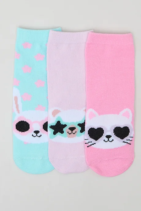 أر أند بي 3 Pack Patterned Crew Socks