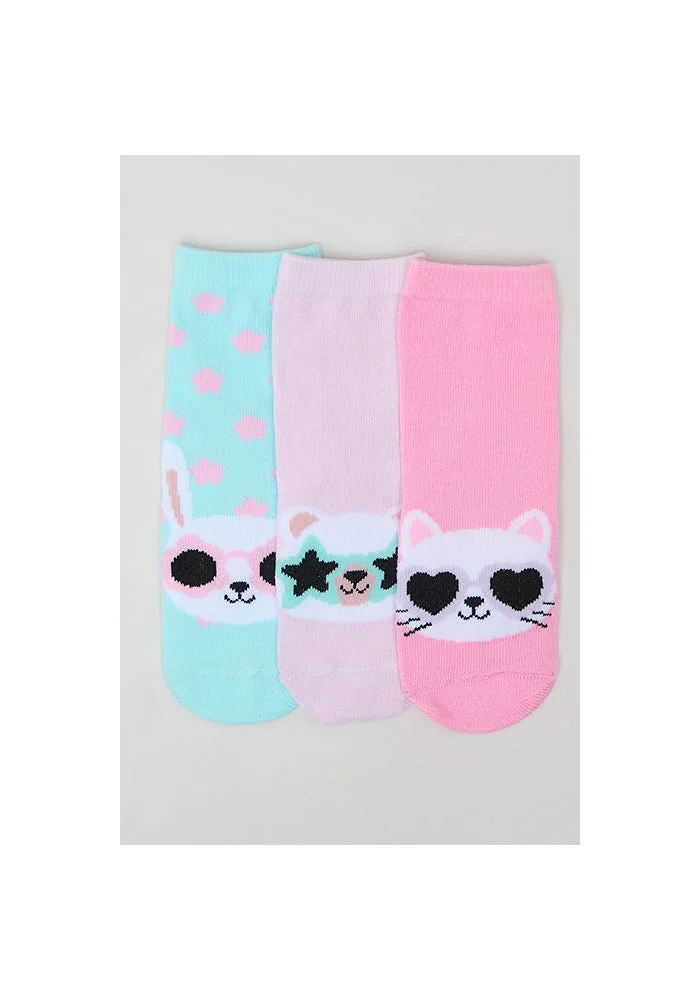 أر أند بي 3 Pack Patterned Crew Socks