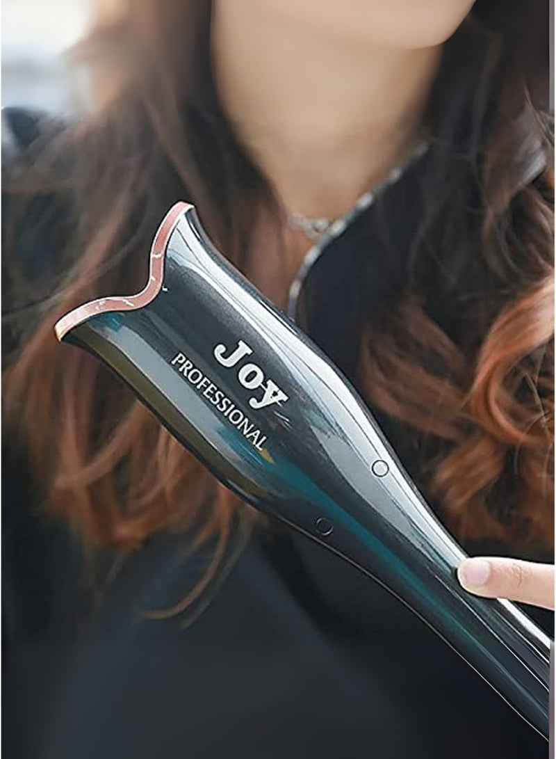 JOY CARE Professional 1” Ceramic Rotating Hair Curler | Anti-Frizz Curling Wand with Adjustable Temperature | Dual Voltage, Auto Shut-Off, Fast Heat-Up | Travel-Friendly Salon Curling Iron for Effortless Curls & Waves - Image 4