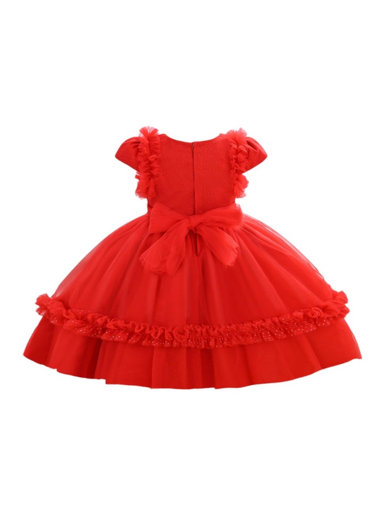 D'Daniela Ruffled Party Dress - Image 3