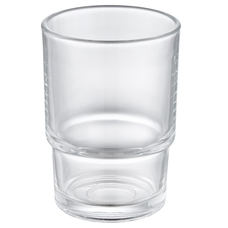 Aomasi Bathroom Glass Cup, Aomasi Transparent Toothbrush & Toothpaste Holder, Mouthwash Tumbler Cup Drinking Mug Glassware - Image 1