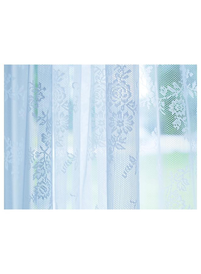 erorex Net curtains, 1 pair, off-white/with rod pocket, 145x300 cm - Image 4