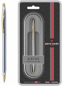 pierre cardin Kriss White Gold Ball Pen|Pack Of 1  - Image 1