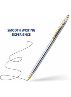 pierre cardin Kriss White Gold Ball Pen|Pack Of 1  - Image 2