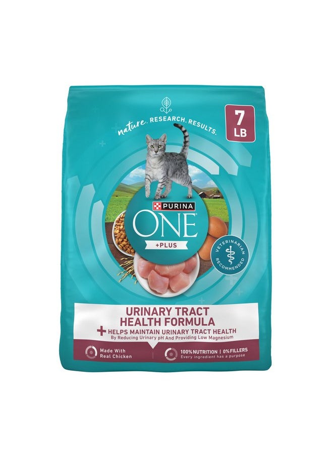 Purina ONE - Purina ONE High Protein Dry Cat Food, +Plus Urinary Tract Health Formula - 7 lb. Bag - Image 1