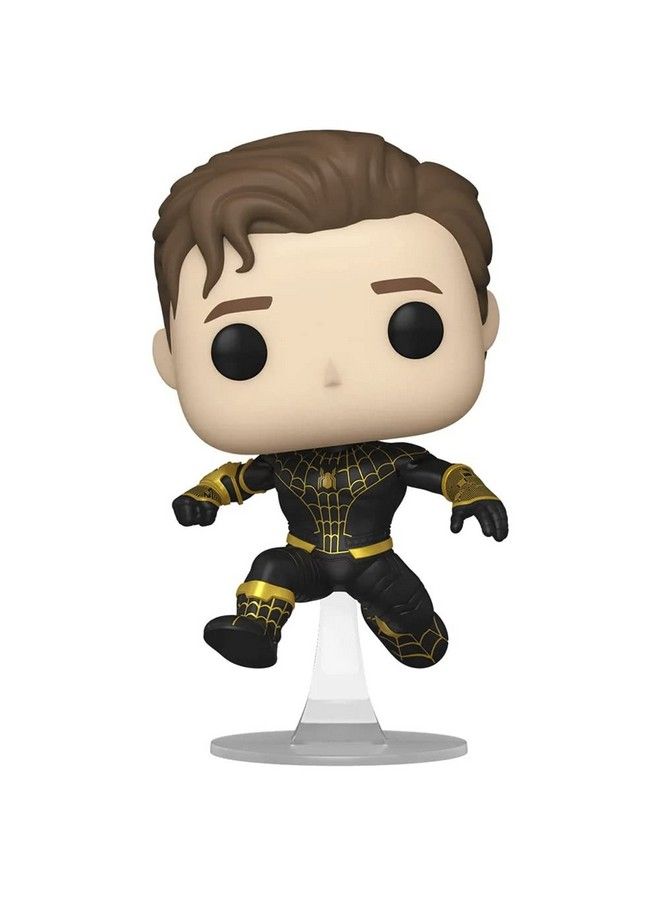 Funko Pop Marvel'S Spiderman No Way Home: (Black/Gold) (Unmasked) Figure (Aaa Anime Exclusive) - Image 1