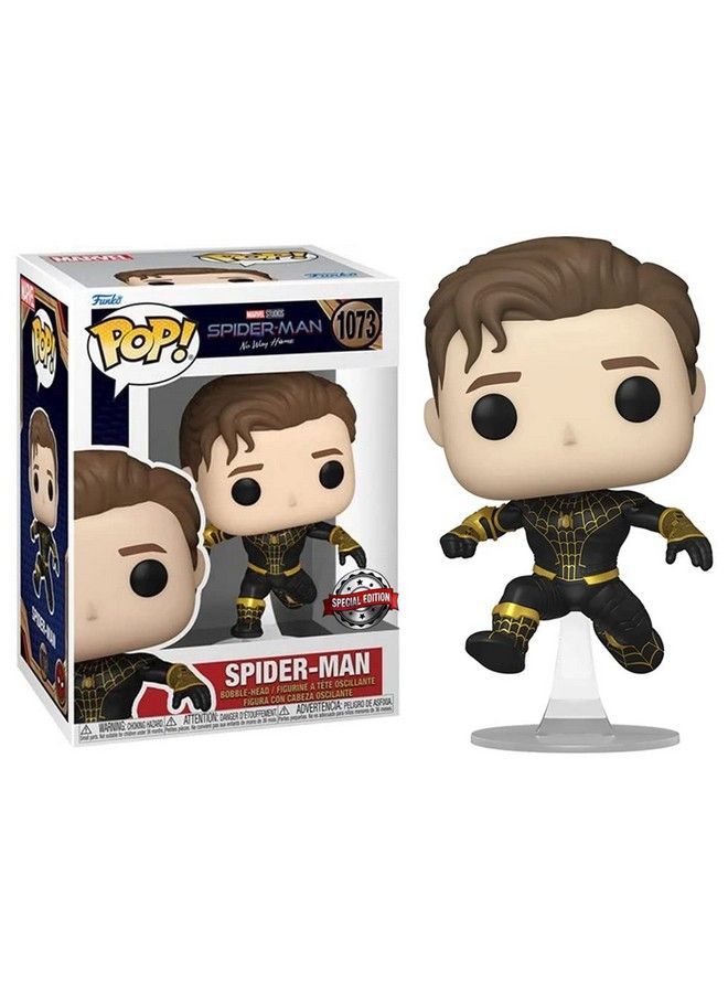 Funko Pop Marvel'S Spiderman No Way Home: (Black/Gold) (Unmasked) Figure (Aaa Anime Exclusive) - Image 5