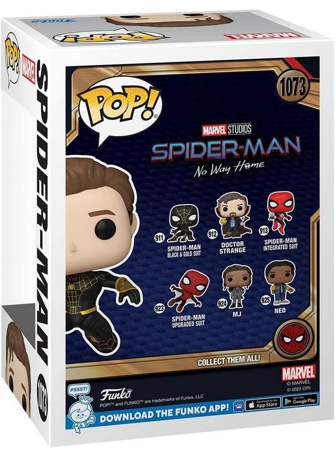Funko Pop Marvel'S Spiderman No Way Home: (Black/Gold) (Unmasked) Figure (Aaa Anime Exclusive) - Image 3