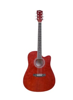 Megarya MegArya 41 Inch Wine Red Color Acoustic Guitar for Beginner Adult, 41 Inch Kids Students Cutaway Acustica Guitarra with Gig Bag  - Image 2