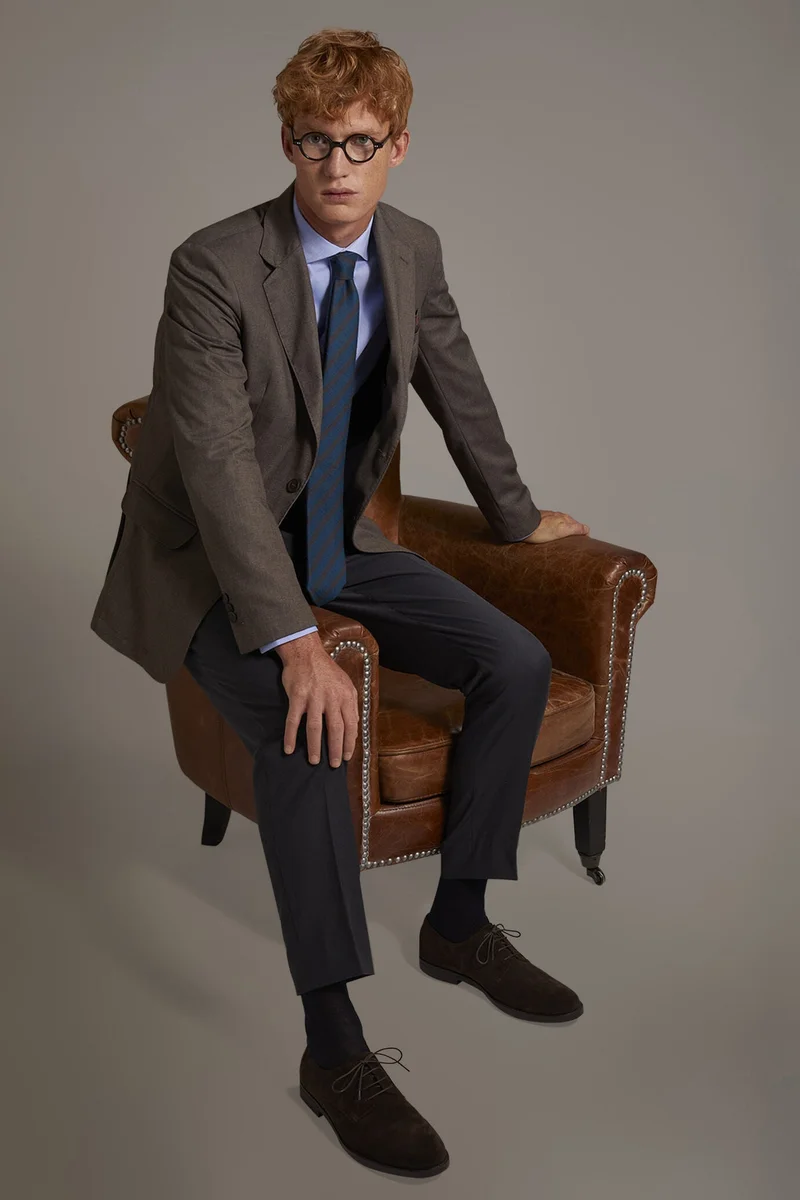 دوبل غانغر Single-breasted jacket - Nut