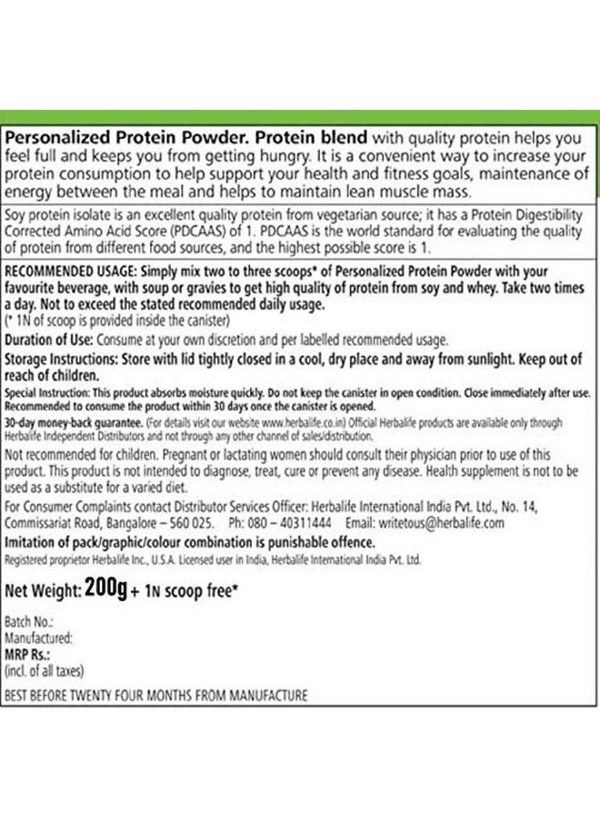 HERBALIFE Herbalife Personalized Protein Powder - 200 g (Pack of 2)  - Image 5
