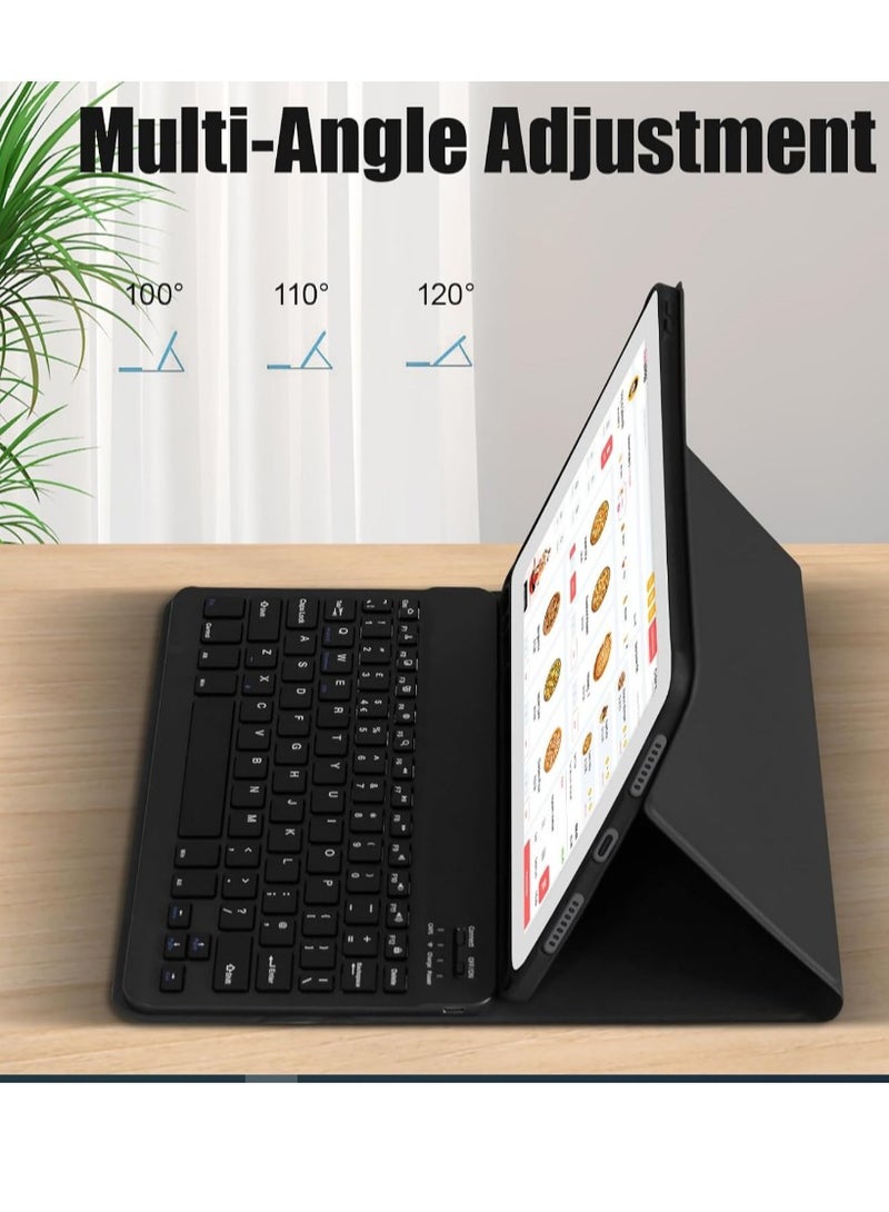 Premium Black Keyboard Folio Case for iPad Air (2024) & Pro 12.9” - Image 1