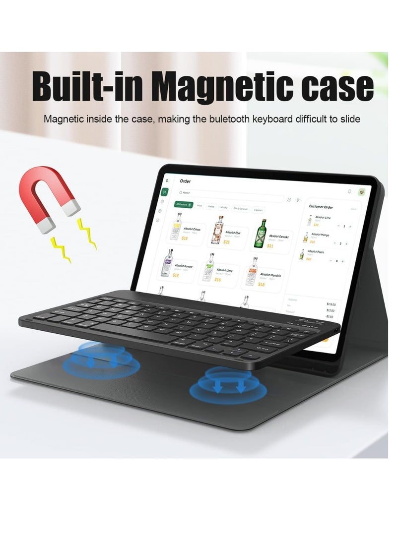 Premium Black Keyboard Folio Case for iPad Air (2024) & Pro 12.9” - Image 2