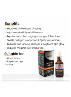 Dr.Med DR MED Vitamin C serum Radiance: Unlock Radiant Skin with our Anti-Oxidant & Glowing Vitamin C Serum (1.01 FL OZ/30ml)  - Image 5