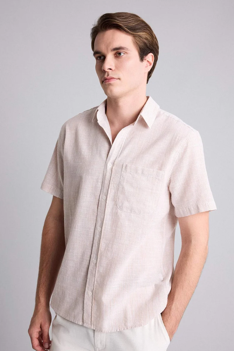 Regular Fit Cotton Short Sleeve Shirt