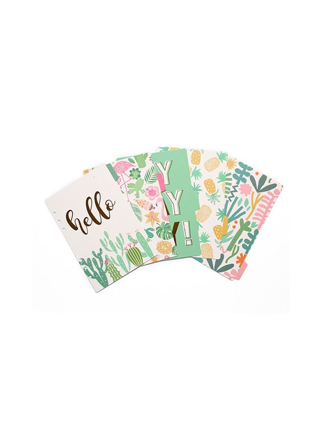 NIBEMINENT 5-Piece A5 Index Pages Notebook Set Multicolor