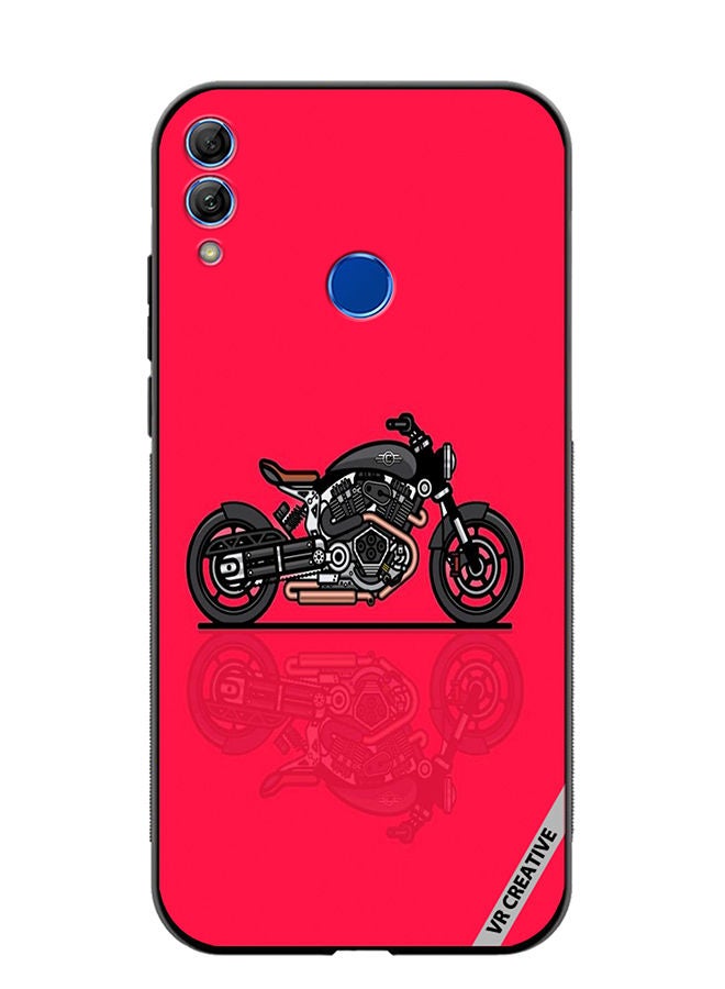 Protective Case Cover For Honor 10 Lite Bike Design Multicolour