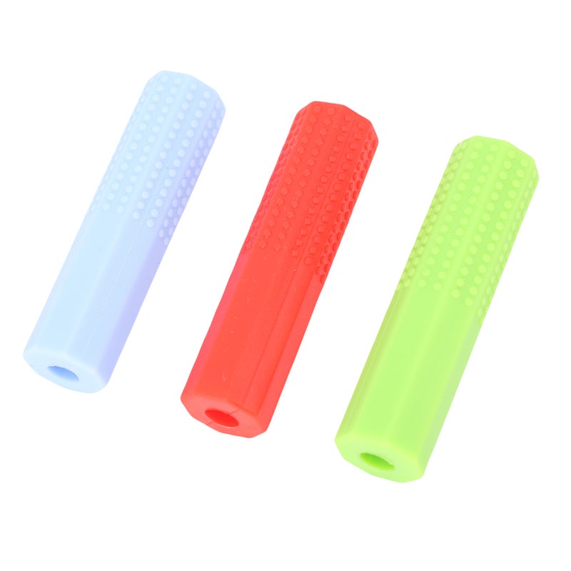 Weighted Pencil Grips: 6.5x1.5cm Premium Silicone, Weighted Support, 3 Color Options - Ergonomic Writing Aid for Children’s Handwriting Practice - Image 2