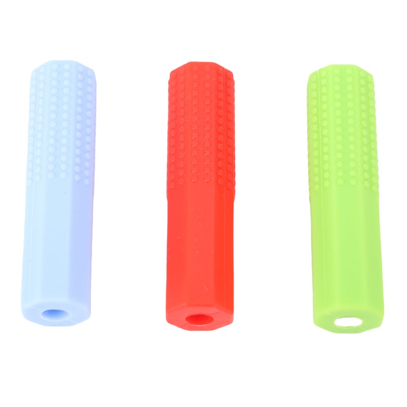 Weighted Pencil Grips: 6.5x1.5cm Premium Silicone, Weighted Support, 3 Color Options - Ergonomic Writing Aid for Children’s Handwriting Practice - Image 5