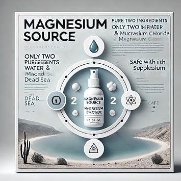 Epsom بخاخ زيت المغنيسيوم إبسوم - مصدر نقي وطبيعي من كلوريد المغنيسيوم، مكمل بخاخ المغنيسيوم يدعم استعادة العضلات، نباتي وخالي من زيت النخيل 1 لتر - Image 3