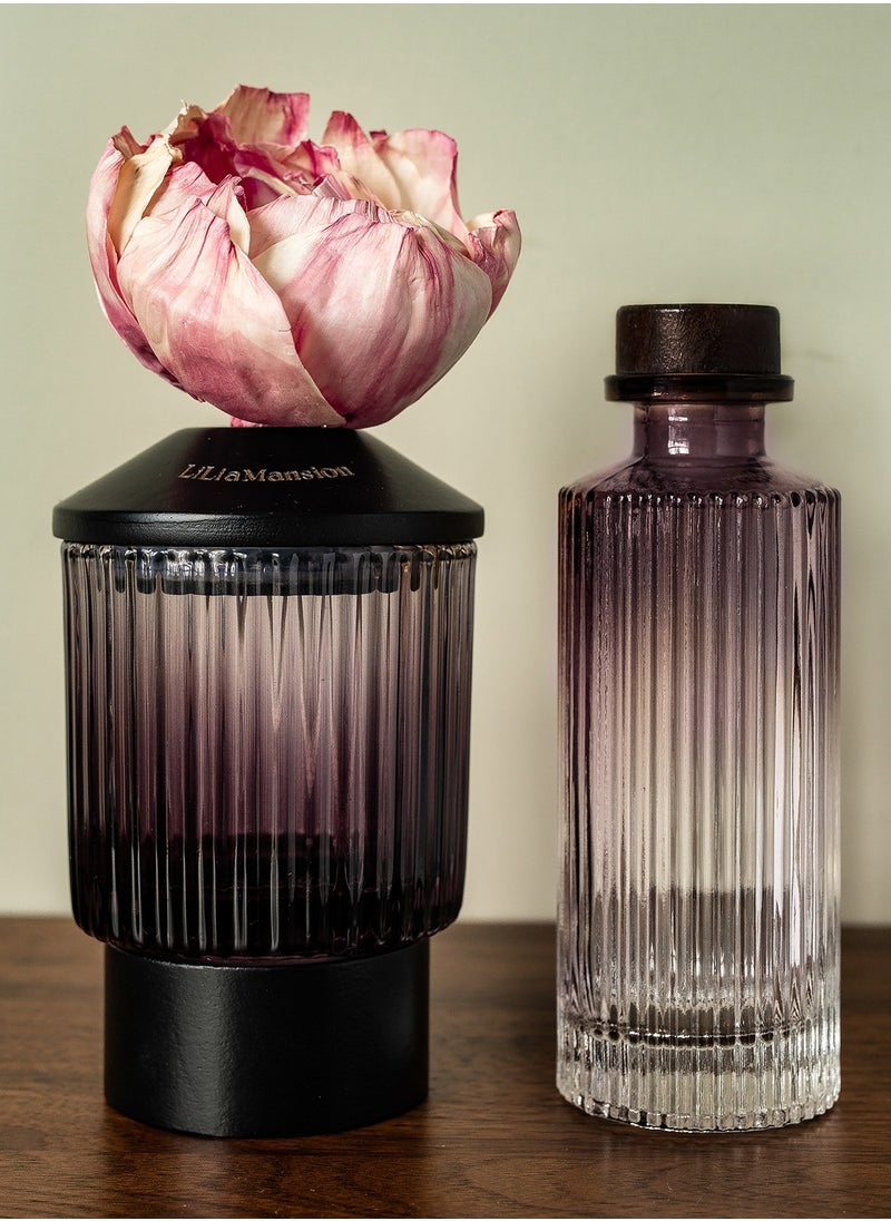LiLiaMansion Luxury Reed Diffuser Evening Scent - 150ml - Long-Lasting Home Fragrance - Floral & Fruity Notes  - Image 2
