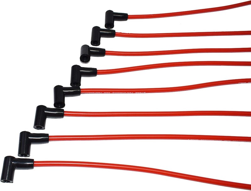 A-Team Performance 8.0mm Red Silicone Spark Plug Wires for Chevrolet SBC Small Block GMC - Image 5