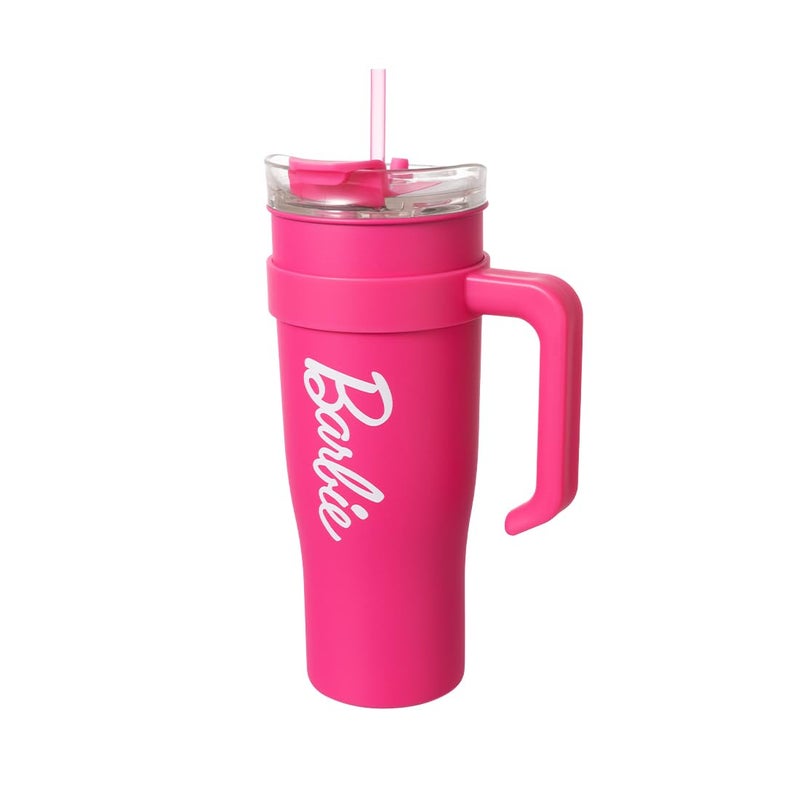 MINISO Barbie Collection Steel Cup with Handle and Straw 1600mL  Stylish and Sustainable Drinkware for Barbie Enthusiasts