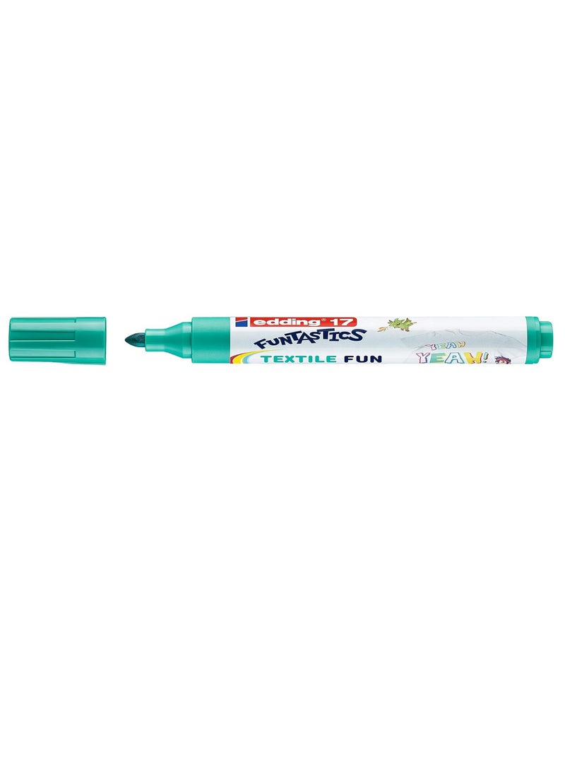 Edding Edding Kids Fabric Markers: Fun to color with wash-resistant ink suitable for most light-colored fabrics including cotton, silk, and linen - Image 3