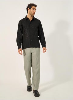 Styli Mid Rise Tapered Fit Trousers  - Image 2