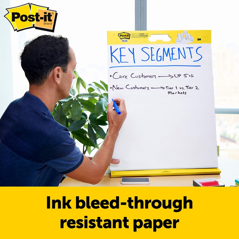 Post-it Super Sticky Portable Tabletop Easel Pad, Great for Virtual Teachers and Students, 20x23 Inches, 20 Sheets,Pad, 2 Pads (563 VAD 2PK) - Image 4
