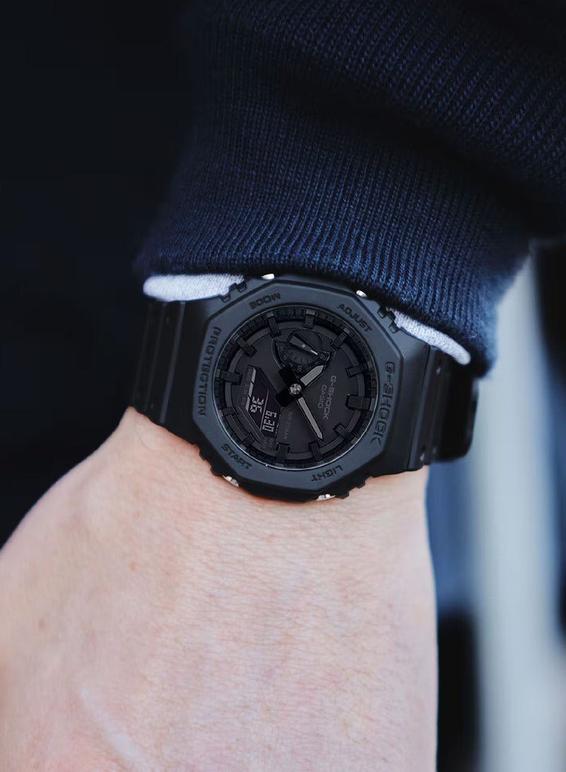 G-SHOCK Men's Analog-Digital Quartz Black Resin Band Watch GA-2100-1A1DR - 45mm  - Image 4
