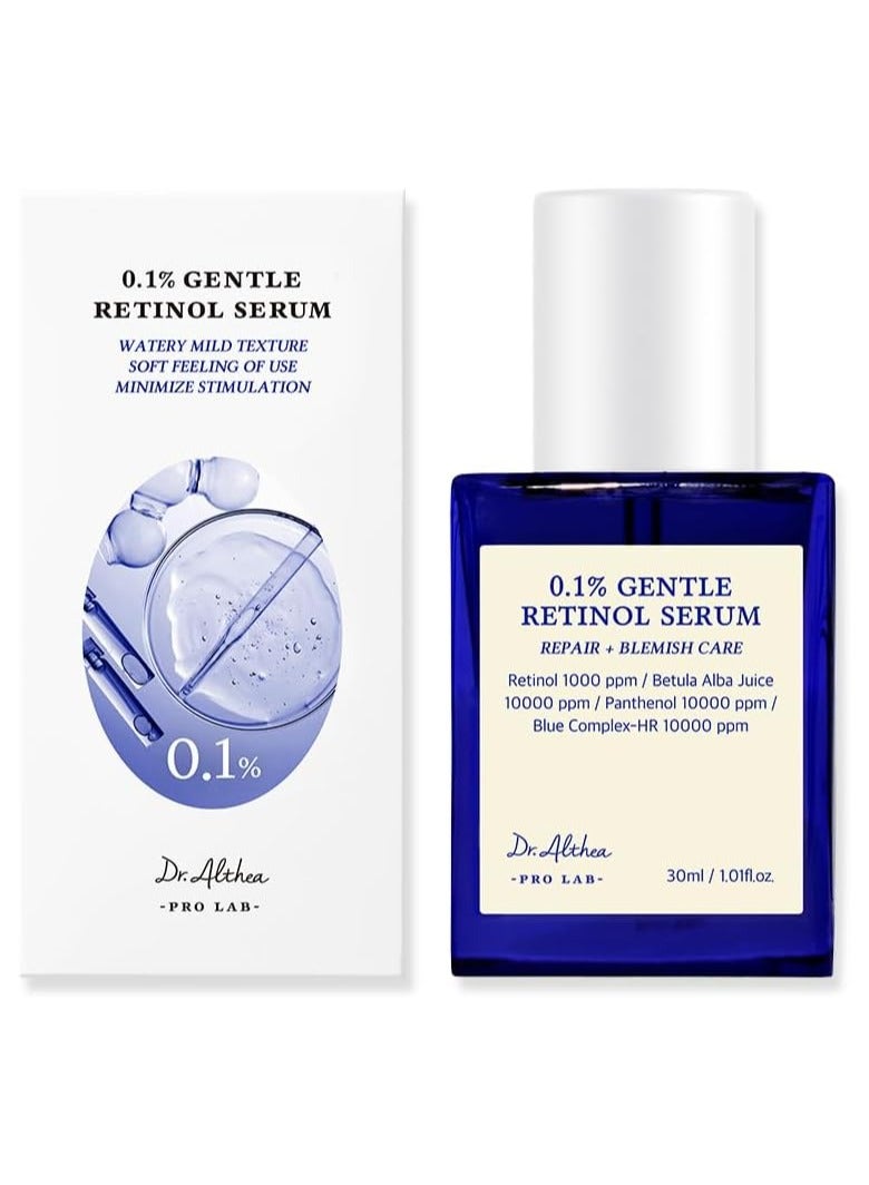 Dr.Althea 0.1 Gentle Retinol Serum - Korean skincare, 1.01fl.oz, Reduce Wrinkles, Fine Lines, & Signs of Aging, Gentle Skincare for Day & Night - Image 1