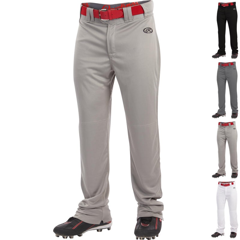 Rawlings | LAUNCH SERIES Full Length Baseball Pants | Adult Small | Grey
