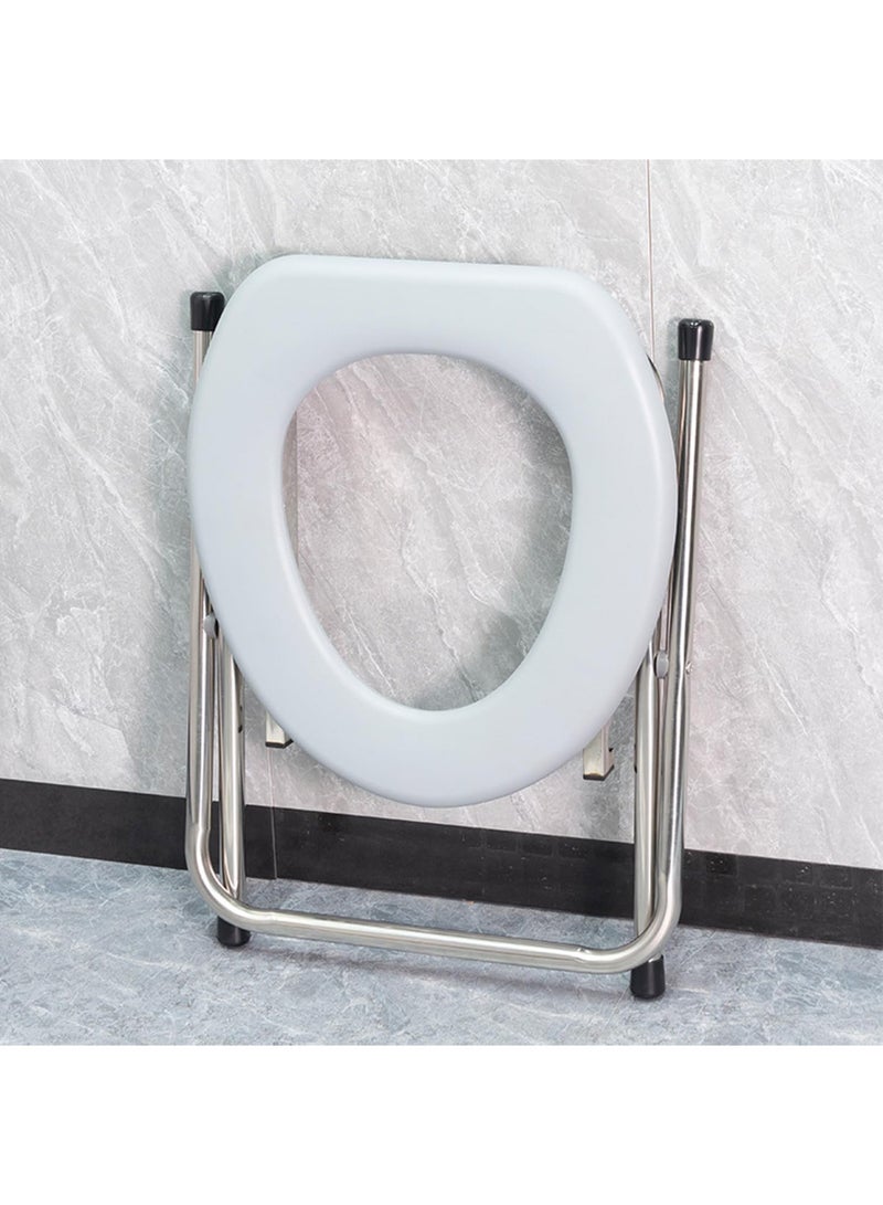 Hihonor Portable Toilet Seat – Compact Lightweight Indoor & Outdoor Commode w/Built-In Bag Hooks & Travel Bag – Heavy-Duty Stainless-Steel Chair is Durable & Convenient For Camping  - Image 2