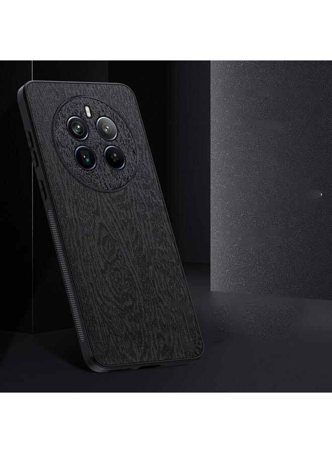 اس-توب جراب هاتف Realme 12 مصنوع من جلد لحاء الشجر ومقاوم للصدمات - Image 3