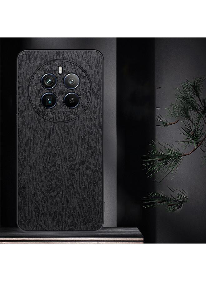 اس-توب جراب هاتف Realme 12 مصنوع من جلد لحاء الشجر ومقاوم للصدمات - Image 2