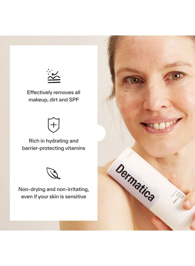 Dermatica Caring Squalane Cream Cleanser | Cleansing Cream Facial Wash That Leaves Skin Soft & Supple | Safe For All Types Of Skin (150Ml)  - Image 3