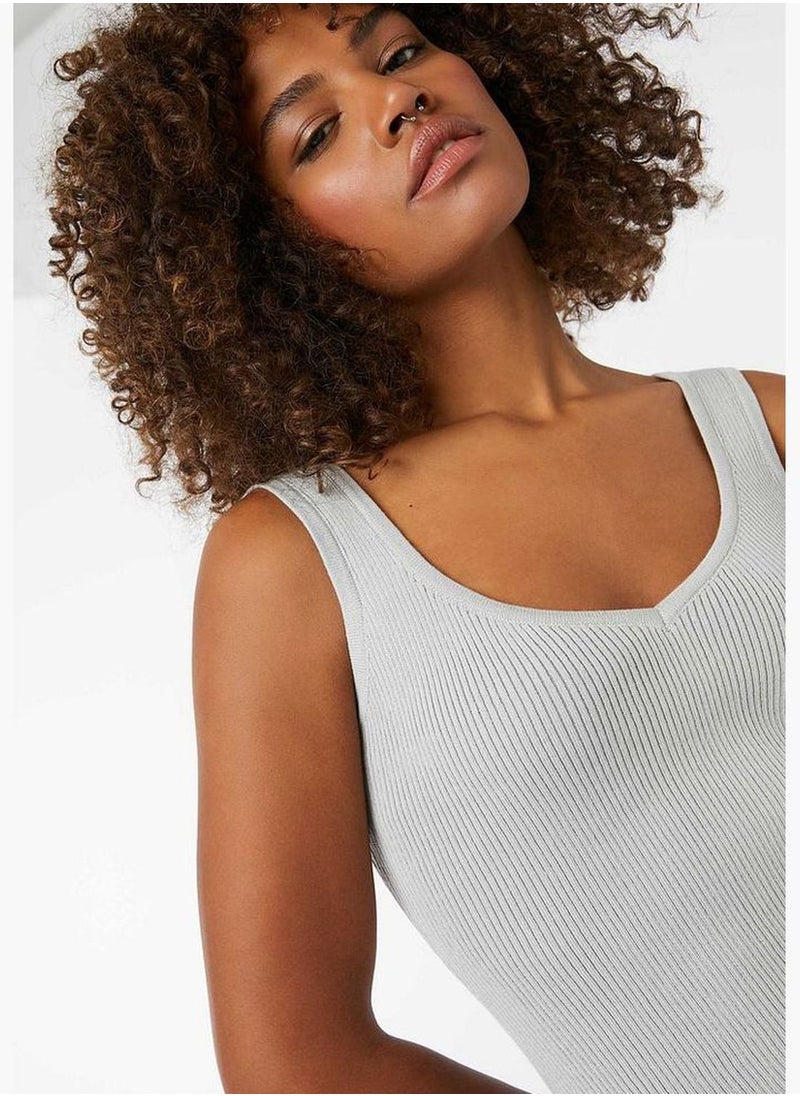 Ardene - Ribbed Sleeveless Knitted Dress - Image 1